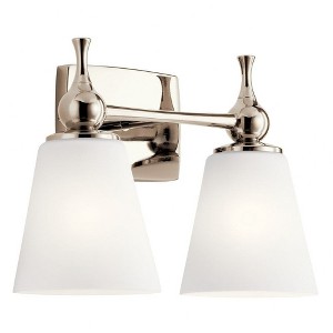 Kichler Lighting Cosabella 2 - Light Vanity in  Polished Nickel - 1 of 4