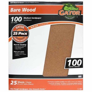 Gator 11 in. L X 9 in. W 100 Grit Aluminum Oxide Sanding Sheet 1 pk (Case of 25) - 1 of 1
