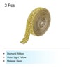 Unique Bargains Self-Adhesive DIY Crafts Decorations Crystal Rhinestone Diamond Ribbon 3 Rolls - 3 of 4