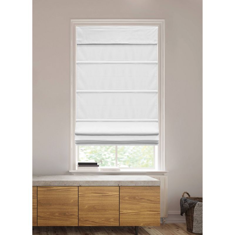 1pc Blackout Cordless Roman Window Shade Gray - Lumi Home Furnishings, 6 of 11
