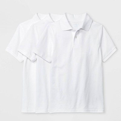 Boys' Long Sleeve Button-Down Shirt - Cat & Jack™ White S