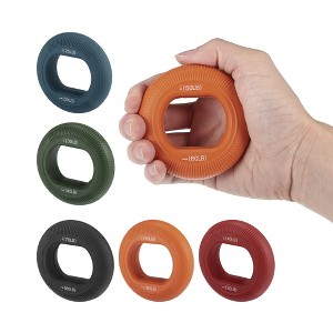 Unique Bargains Silicone Hand Grip Circle Adjustable Strength Grip 70-80LBS - 1 of 4