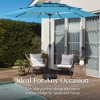 Best Choice Products 10ft 3-Tier Patio Umbrella, Market Sun Shade w/ Tilt Adjustment, Easy Crank - 4 of 4