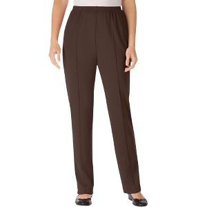 Woman Within Plus Size Petite The Hassle-Free Elastic-Waist Soft Knit Pant - 1 of 4