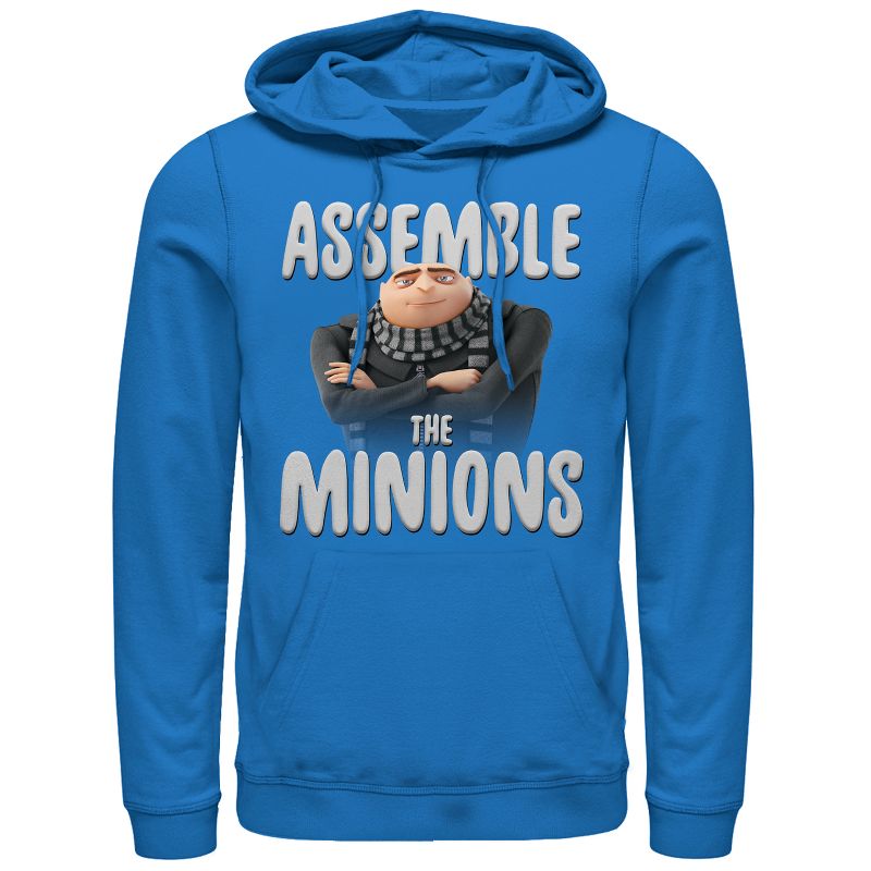 Men's Despicable Me Gru Assemble the Minions Pull Over Hoodie, 1 of 4