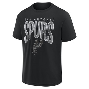 NBA San Antonio Spurs Men's Black Short Sleeve T-Shirt - 1 of 3