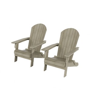 WestinTrends Tuscany HIPS¬¨‚Ä†Outdoor¬¨‚Ä†Patio¬¨‚Ä†Folding¬¨‚Ä†Adirondack¬¨‚Ä†Chair (Set of 2) - 1 of 4
