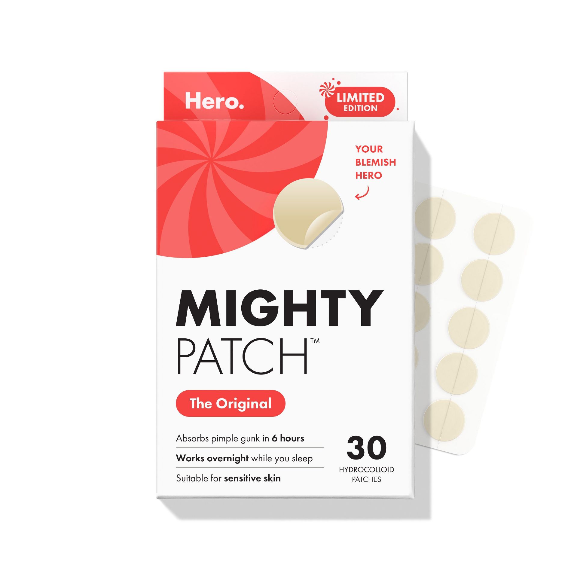 Hero Cosmetics Mighty Patch Original Holiday Acne Prone Blemish Set - 30ct