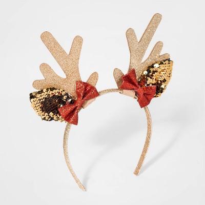 girls reindeer headband
