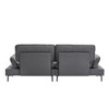 89" Cotton & Linen 2-Seater Sofa with Metal Feet & Soft Foam Cushioning - 4 of 4