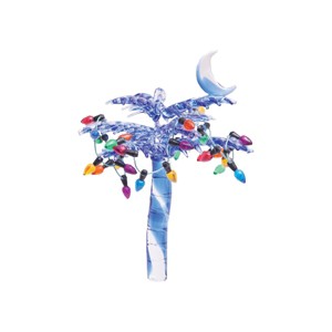 Gallerie II 2" x 4.25" Palmetto Moon Christmas Palm Tree Ornament with Decorative Lights - 1 of 2