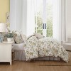 Laura Ashley Roses Gold Twin 5pc Comforter Sham Bonus Set - 2 of 4