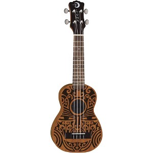 Luna Tribal Soprano Ukulele Satin Natural - 1 of 1