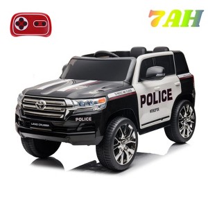 Jojoka 12V Kids Ride On Truck Car, Licensed Toyota Land Cruiser Battery Powered Electric Vehicle with Remote Control, 3 Speeds, Music, Horn, Lights - 1 of 4