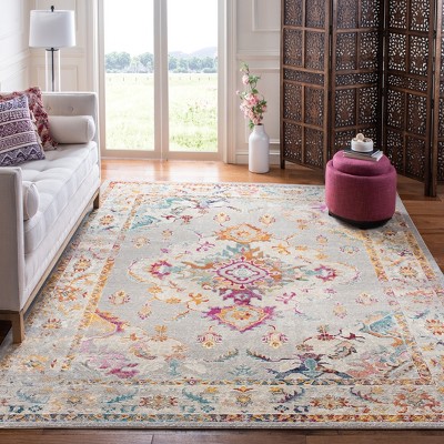 Gray and Cream 8' x 10' Hand-Knotted Oriental Rug