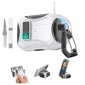 HTUTWOO for AirPods Pro 3 Case, Shockproof Headphone Protective Cover, MagSafe Magnetic Design with Drop-Proof Lock and Cleaning Kit - 1 of 4