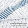 White Queen Quilt Set, Lightweight Corduroy Bedspread, 3 - Piece with 90x96 Coverlet 2 Shams - 3 of 4