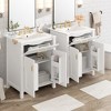 Whisen 24 in. Bathroom Storage Cabinet Bathroom Vanity with Ceramic Sink and 2 Soft-Close Doors - 4 of 4