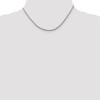 Black Bow Jewelry 2mm Sterling Silver Diamond Cut Solid Round Franco Chain Necklace - 2 of 4