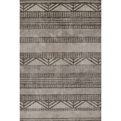 Momeni Noho Geometric Machine Loomed Rug Sand - image 1 of 4