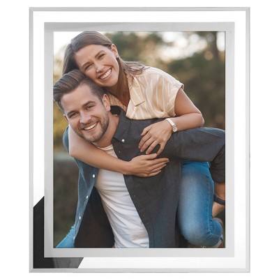 Unique Bargains REGALWOVEN Wedding Home Glass Vertical or Horizontal Picture Frame for Tabletop Display