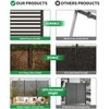Metal Privacy Screen Outdoor Privacy Screen Freestanding,Outdoor Privacy Screen with Stand, Outdoor Privacy Fence and Panels. - 4 of 4