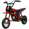 Aosom Electric Dirt Bike with Twist Grip Throttle, 24V 350W Electric Motorcycle Up to 15 MPH with Music Horn, Rear Suspension, for 13+ Years - 4 of 4