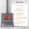 DuraVent DVL 6DVL-E90 6'' Galvanized Steel/Stainless Steel Double Wall Stove Pipe, 90 Degree Elbow Connector for Vent and Exhaust, Black - 2 of 4