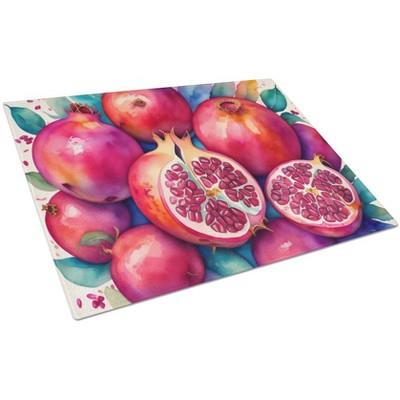 NEW Colorful Pomegranates Glass Cutting Board Decorative Tempered Glass Kitchen Cutting and Serving Board Large Size Chopping Board