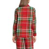 Lands' End Women's Long Sleeve Print Flannel Pajama Top - 2 of 3