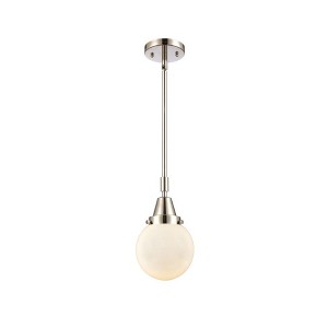 Beacon - 1 Light Stem Hung Mini Pendant In Industrial Style-10.63 Inches Tall and 6 Inches Wide - 1 of 1