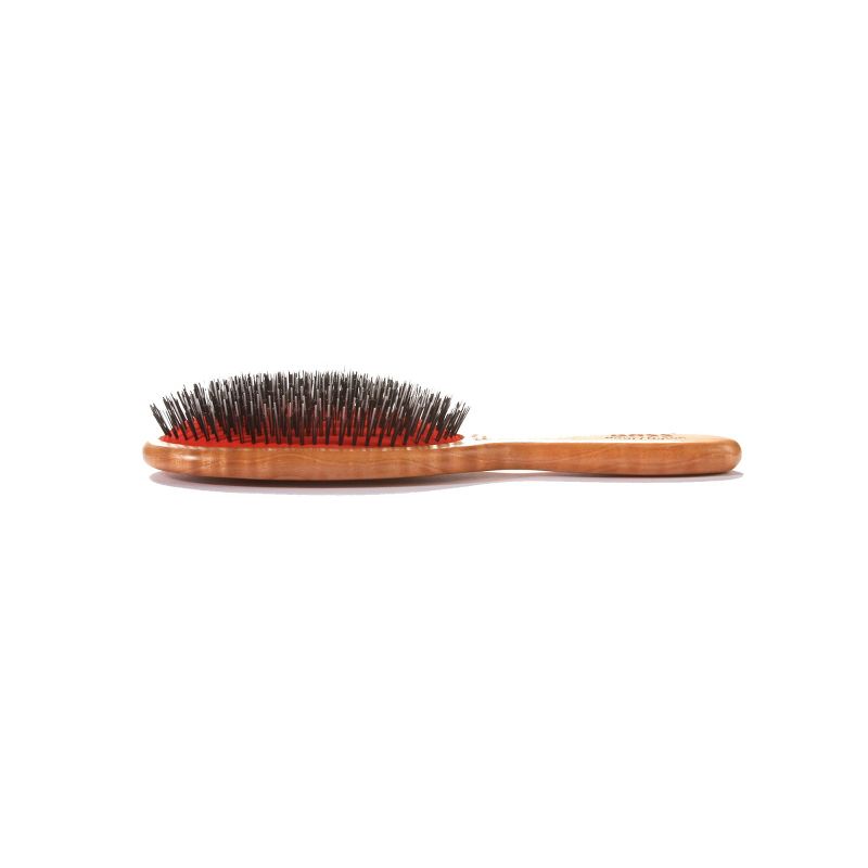 Bass Brushes Premiere Series Shine & Condition Hair Brush with Ultra-Premium Natural Bristle & Nylon Pin Genuine Ashwood Handle, 5 of 6