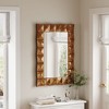 Modern Geometric Framed Rectangular Wall Mirror Bronze Finish Decorative Mirror Home Decor - 2 of 4