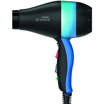 Gamma+ Plasma Professional Active Oxygen Anti-Bacterial and Sanitizing Hair Dryer Matte Black/Blue