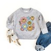 The Juniper Shop Flower Smiley Face Toddler Graphic Sweatshirt - 2 of 2