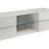 55.25" MDF Modern TV Console with 4 Drawers, 1 Glass Shelf and Wire Management for TVs up to 60 Inches for Living Room - 2 of 4