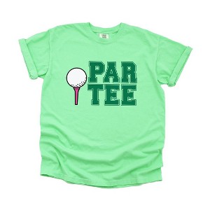Simply Sage Market Women's Golf Par Tee Varsity Short Sleeve Garment Dyed Tee - 1 of 4