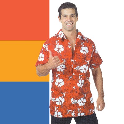 Underwraps Mens Hawaiian Shirt Costume - One Size Fits Most - Blue : Target