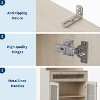 62" Pantry Cabinet, 6-Tier Tall Storage Unit w/ 1 Drawer, 2 Cabinets, 3 Open Shelves, Glass Doors, for Kitchen Dining, White - 2 of 4