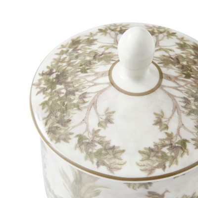 Tall Trees Porcelain Sugar Bowl with Lid, 10oz