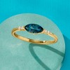 Pure Collection by Ross-Simons 0.60 Carat London Blue Topaz Ring With Diamond Accents in 14kt Yellow Gold - 3 of 4