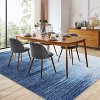 Acekool 8x10 Abstract Washable Rug – Soft Low-Pile Non-Slip Carpet for Living Room, Bedroom & Entryway, Blue - 2 of 4