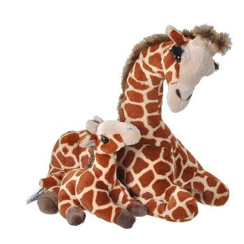 Wild Republic Mom & Baby Giraffe Stuffed Animal, 12 Inches
