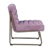 Fabric Upholstered Accent Chair with Sled Base, High-Quality Fabric and Sleek Modern Design for Living Room - 4 of 4