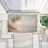Stupell Industries Sunset View Beach Palms Printed Outdoor Door Mat, design by Kim Allen, 18"x30" - 4 of 4