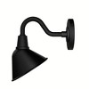 Hunter Fans 9.75" Cassius Outdoor Wall Light Matte Black Finish - 2 of 4