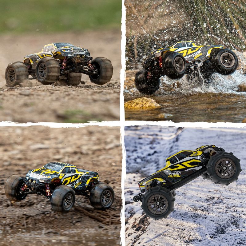 LAEGENDARY 4x4 RC Cars for Adults and Kids - Off-Road, Fast Remote Control Car - Battery-Powered - Up to 38+ mph - Yellow & Black, 4 of 8