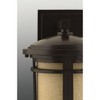 Progress Lighting Wish Collection 1-Light Outdoor Post Lantern in Antique Bronze with Etched Umber Linen Glass Shade - 2 of 4