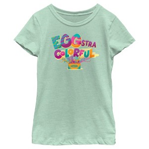 Girl's Crayola Easter Egg-Stra Colorful T-Shirt - 1 of 4