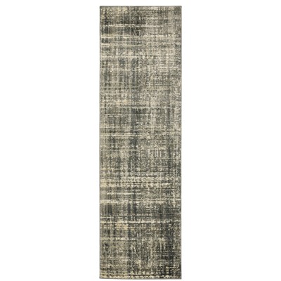 Oriental Weavers Astor 2541M Charcoal/ Beige Indoor Area Rug - 2'3" x 7'6"
